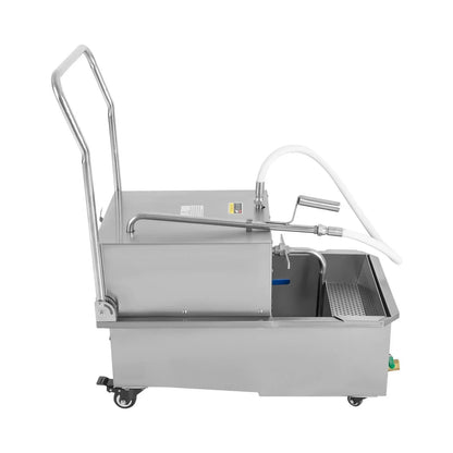 Miumaeov Commercial Fryer Oil Filter Cart 55L/14.5 Gal