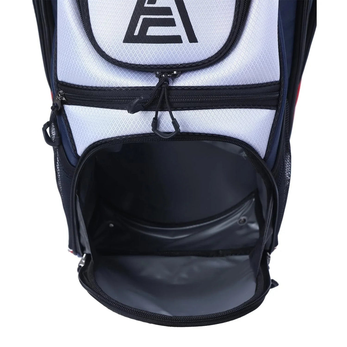 ASK ECHO Golf Cart Bag, 14-Compartment, Gray, Nylon - T-Lock