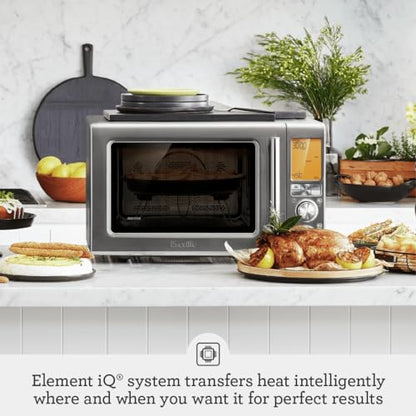 Breville Combi Wave 3 in 1 Microwave, 1.1 Cubic Feet, Black Stainless Steel - BMO870BST1BUS1