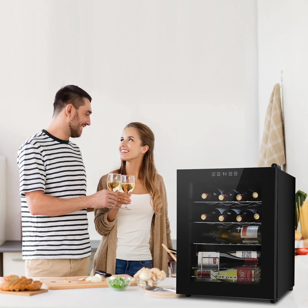Ktaxon 18 Bottle Compressor Wine Cooler, 1.8 Cu.Ft, 52L - Freestanding