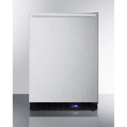 Frost-Free Built-In Undercounter All-Freezer With Stainless Steel Wrapped Exterior And Horizontal Handle