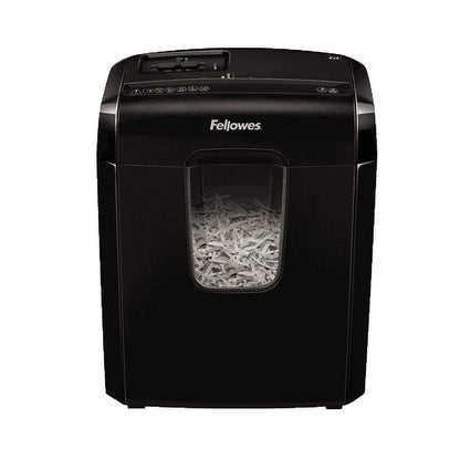 Fellowes Powershred 6C Cross-Cut Shredder - Black