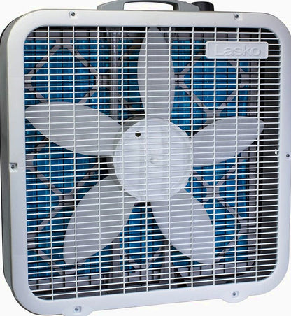 Lasko Air Flex 2-in-1 20-Inch Box Fan And Air Purifier, 3 Speeds, White - FF305