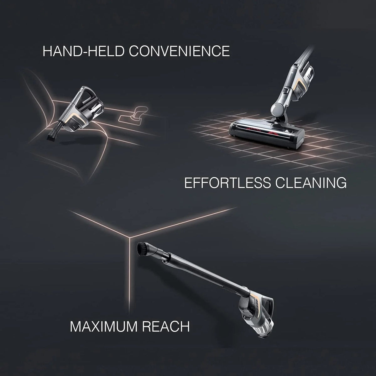 Miele Triflex HX1 Cat & Dog Cordless Bagless Stick Vacuum, Obsidian Black, 0.5 Liters - 11423900