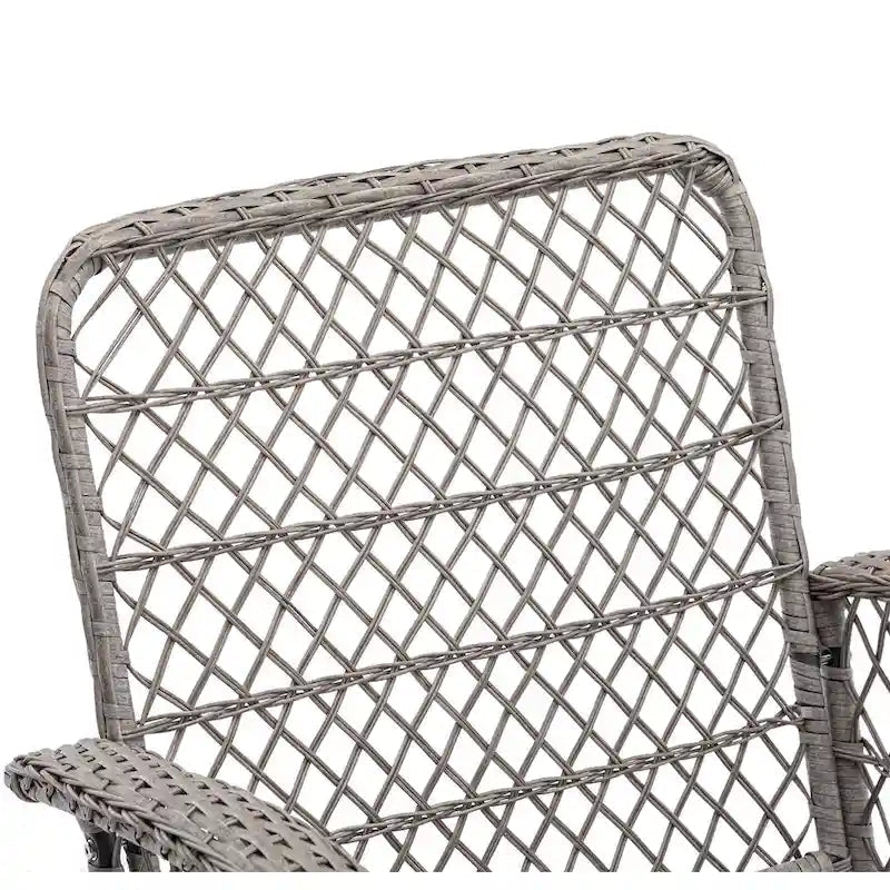 3-Piece Outdoor Swivel Rocker Patio Conversation Set - 360 Degree