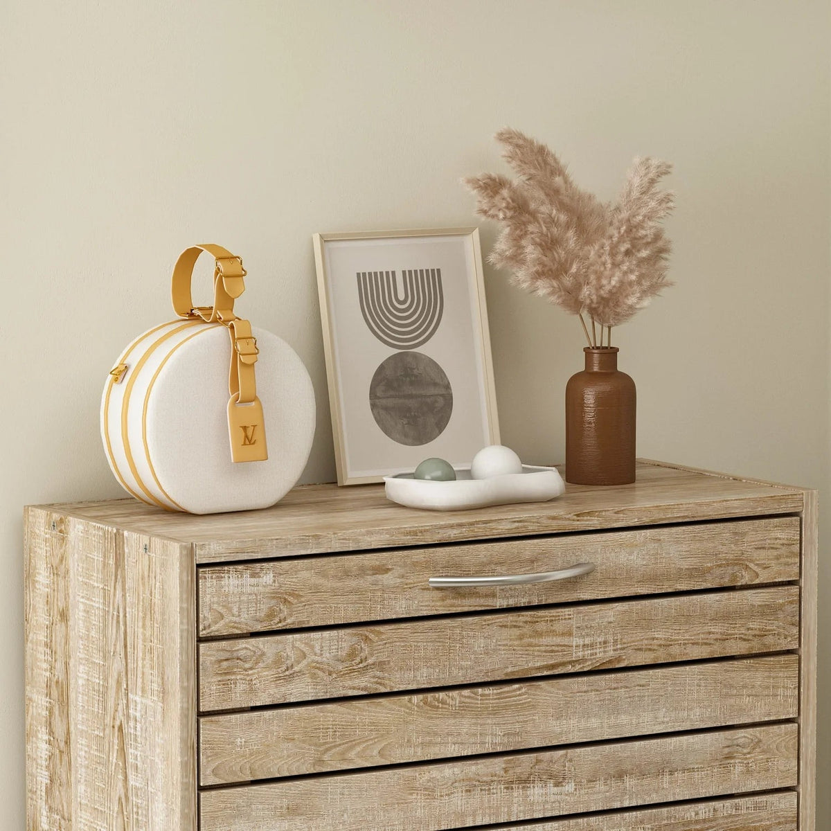 Modern Flip-Down Shoe Storage Cabinet
