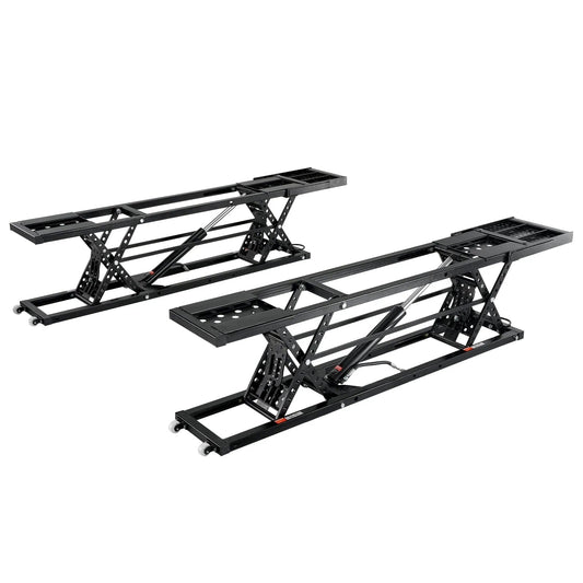 Portable Car Lift System 5000 LBS Carbon Steel Black - 9.06 inch-25.6 inch