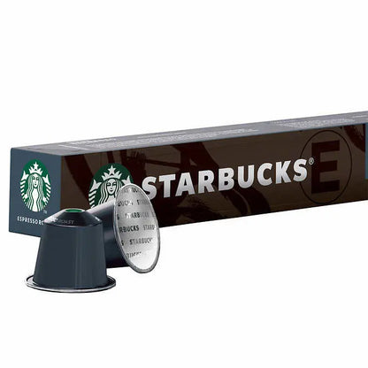 Starbucks By Nespresso Espresso Roast Dark Roast Capsules, 60 Count - Compatible With Original Line Machines