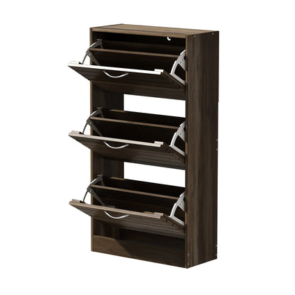 Modern Flip-Down Shoe Storage Cabinet