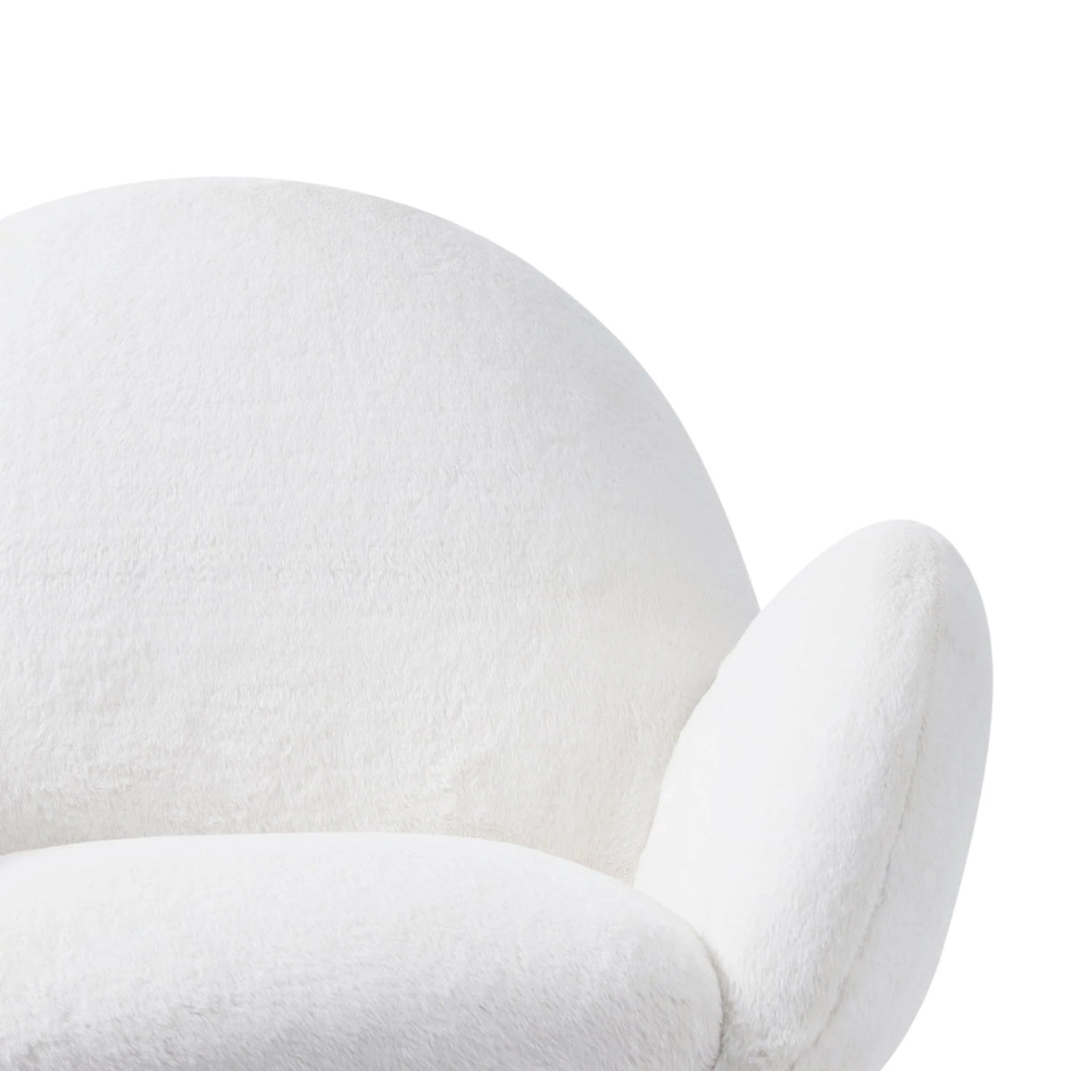 Beech Frame Upholstered Armchair With Polypropylene/Olefin Upholstery - White