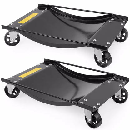 XtremepowerUS Set Of 2 Tire Skates Swivel Moving Wheel Dollies 5.5 in