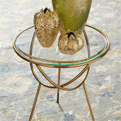Bailey Street Home Foundry Close Side Table - 22.25 inches Tall x 18.5 inches Wide - 182-Bel-4637222