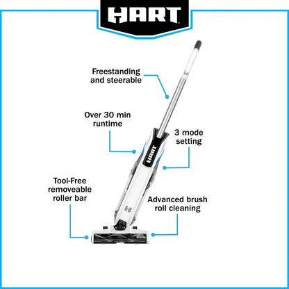 HART Cordless Stick Vacuum, 20-Volt High Capacity, Battery Not Included