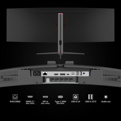 INNOCN 49 Inches Curved Gaming Monitor, 144Hz, HDR400, 32:9 - 49C1G