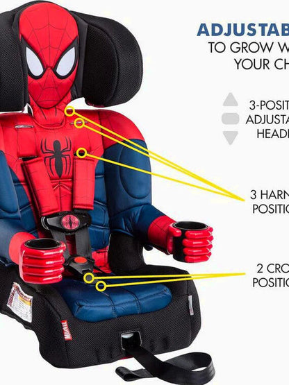 KidsEmbrace Marvel Spider-Man 2-in-1 Forward-Facing Booster Car Seat With LATCH - 2025