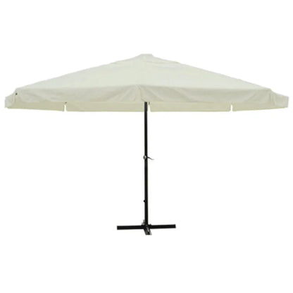 vidaXL Garden Parasol, Azure Blue Polyester With PA Coating, 196.9in x 118.1in