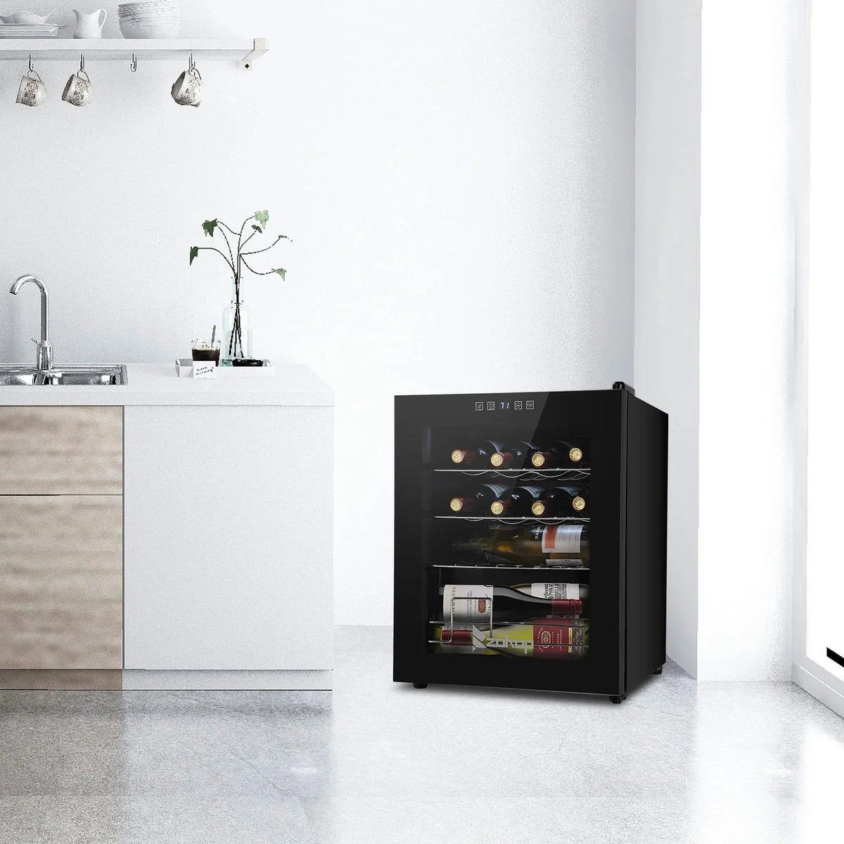 Ktaxon 18 Bottle Compressor Wine Cooler, 1.8 Cu.Ft, 52L - Freestanding