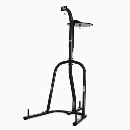 Everlast 2 Station Dual Heavy And Speed Bag Stand - Heavy-Duty Powder Coated Steel