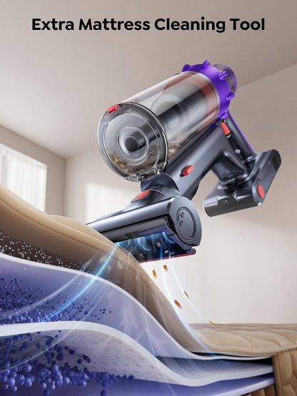 SMOTURE Cordless Stick Vacuum Cleaner, 650W, 55KPa, 70Mins - VAC02