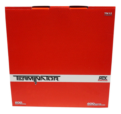 MTX Terminator TN12-04 12" 400 Watt Car Audio Subwoofer With Rockville RBS12 Vented Enclosure