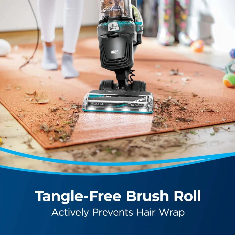 BISSELL PowerLifter Allergen Pet Rewind Upright Vacuum, Bagless, HEPA Filter, Black - 3404