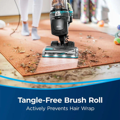 BISSELL PowerLifter Allergen Pet Rewind Upright Vacuum, Bagless, HEPA Filter, Black - 3404