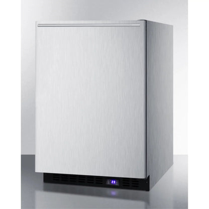 Frost-Free Built-In Undercounter All-Freezer With Stainless Steel Wrapped Exterior And Horizontal Handle