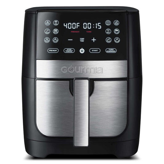 Gourmia Digital Air Fryer, 8-Qt. Black/Stainless Steel - GAF826