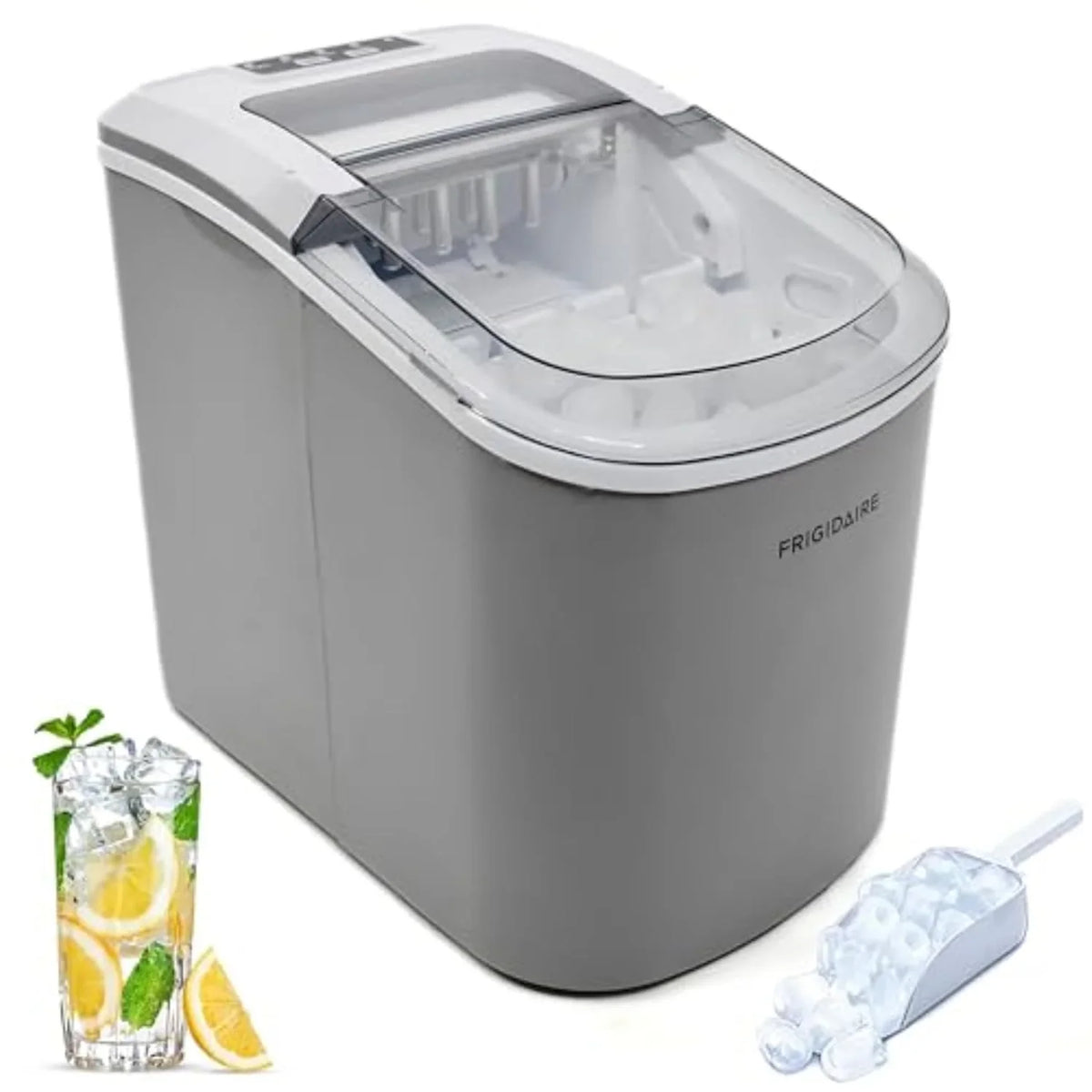 Frigidaire Countertop Ice Maker, 26 Pounds Per Day, Black