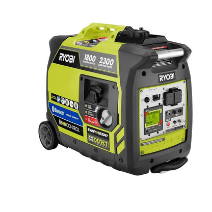 RYOBI 2,300-Watt Gasoline Digital Inverter Generator With Bluetooth And CO Shutdown Sensor - RYi2322