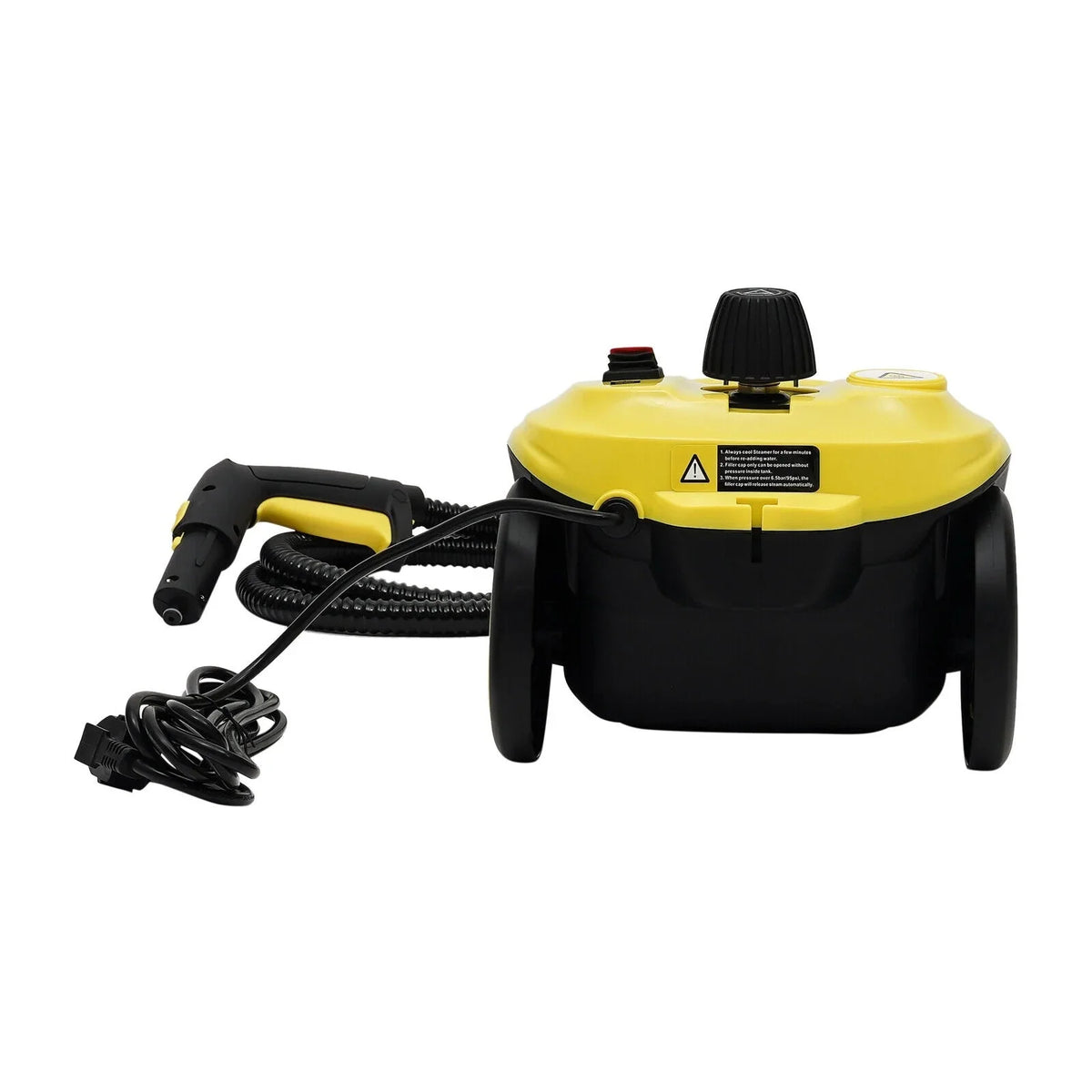 2000W 1.8L/60.87oz High-Pressure Handheld Steam Cleaner, Yellow - SE8620