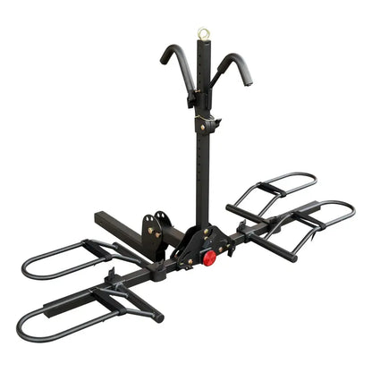 Young 2-Bike Hitch Mount Platform Rack, 200 lb Capacity, Fits 2 in Receiver