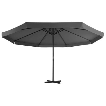vidaXL Garden Parasol, Azure Blue Polyester With PA Coating, 196.9in x 118.1in