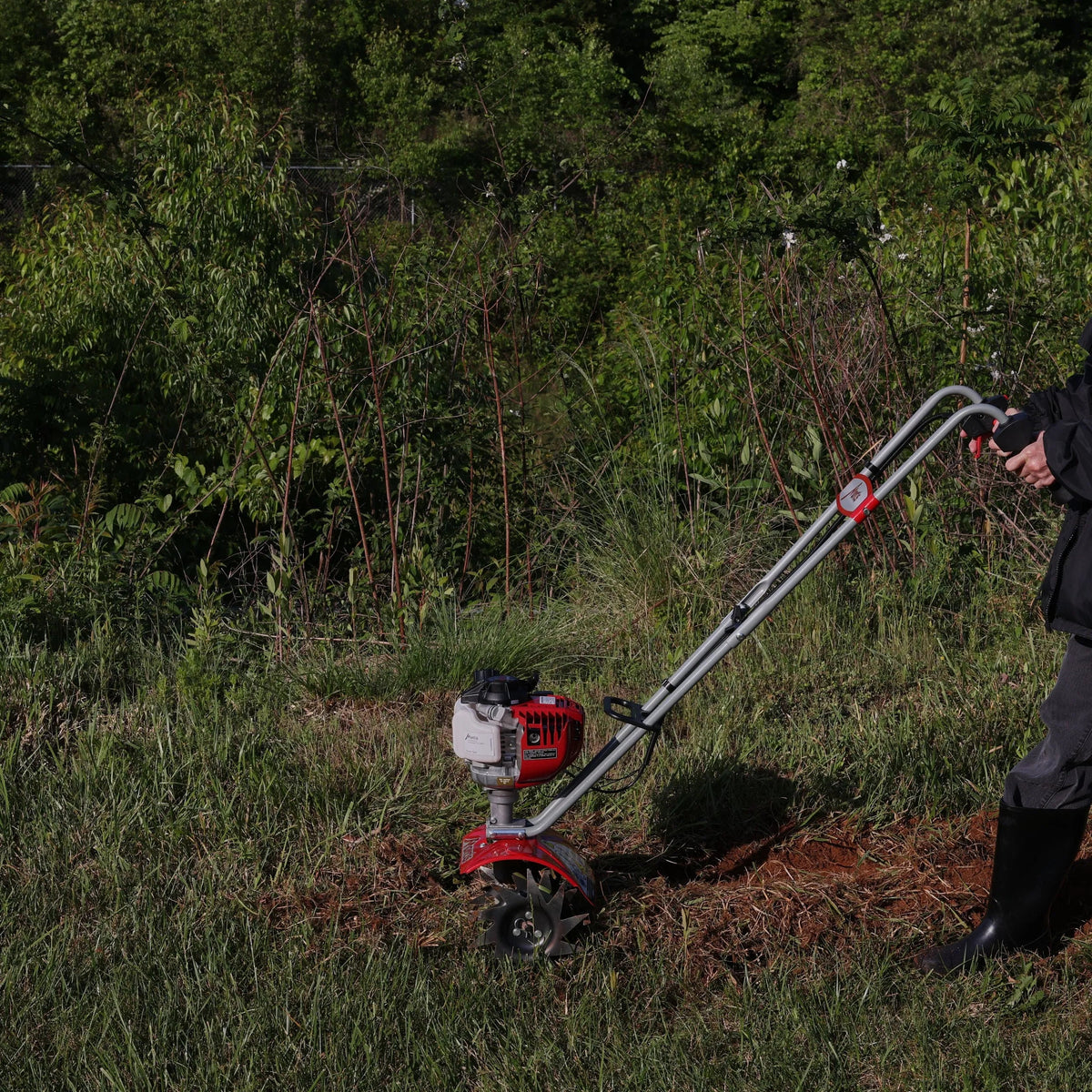 25cc 9-Inch Front-Tine Forward-Rotating Mini Tiller Cultivator