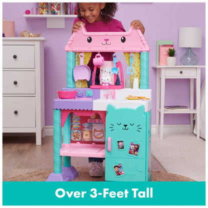 Gabby's Dollhouse Cakey Cat Kitchen Set For Kids, 3ft Tall With Sounds & Accessories