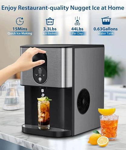 COWSAR Countertop Nugget Ice Maker, 44 lbs/24H - Z5820DN
