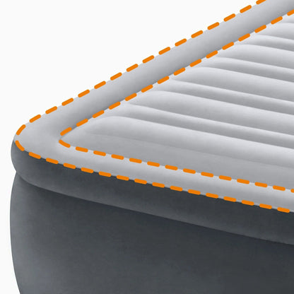 Intex Dura-Beam Deluxe Queen Air Mattress With Headboard, 18 Inches - FBAINT64447ED