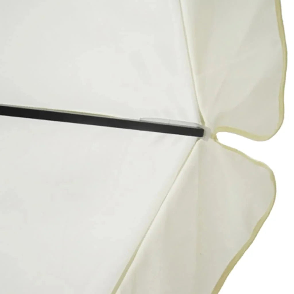 vidaXL Garden Parasol, Azure Blue Polyester With PA Coating, 196.9in x 118.1in