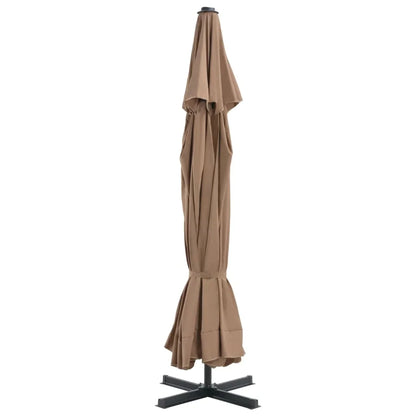 vidaXL Garden Parasol, Azure Blue Polyester With PA Coating, 196.9in x 118.1in