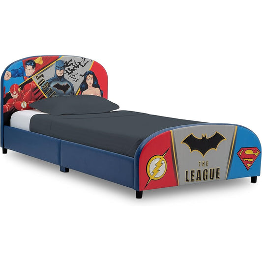 Delta Children Upholstered Twin Bed - DC Comics Justice League