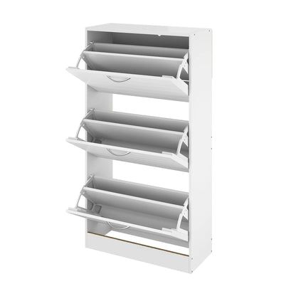 Modern Flip-Down Shoe Storage Cabinet