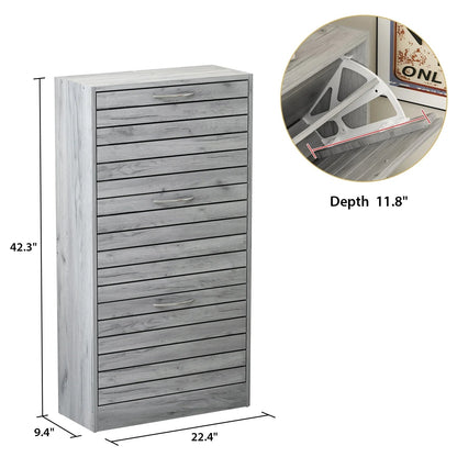 Modern Flip-Down Shoe Storage Cabinet