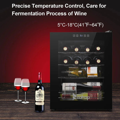 Ktaxon 18 Bottle Compressor Wine Cooler, 1.8 Cu.Ft, 52L - Freestanding
