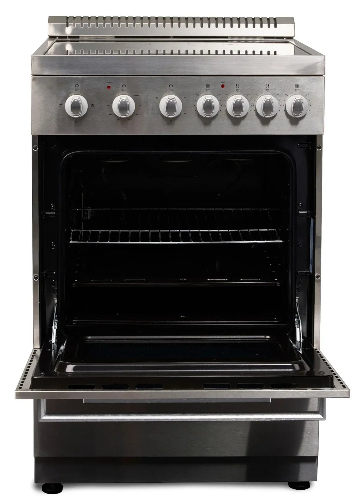 Premium Levella 24in Freestanding Electric Range With 4 Burners And 2.6 Cu. Ft. Oven Capacity