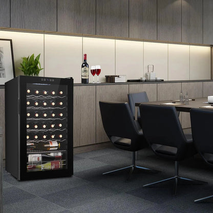 Ktaxon 18 Bottle Compressor Wine Cooler, 1.8 Cu.Ft, 52L - Freestanding