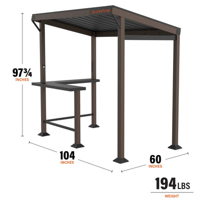 Blackstone Outdoor Griddle/Grill Pavilion, 5' x 8' - 6001
