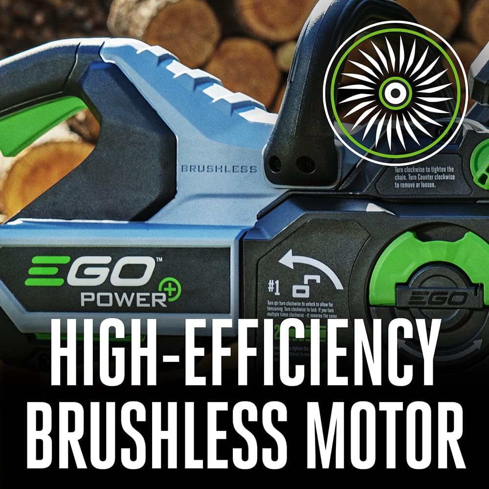 EGO POWER+ 16 Inch 56V Battery Powered Chainsaw With 4.0Ah Battery And Charger - CS1613
