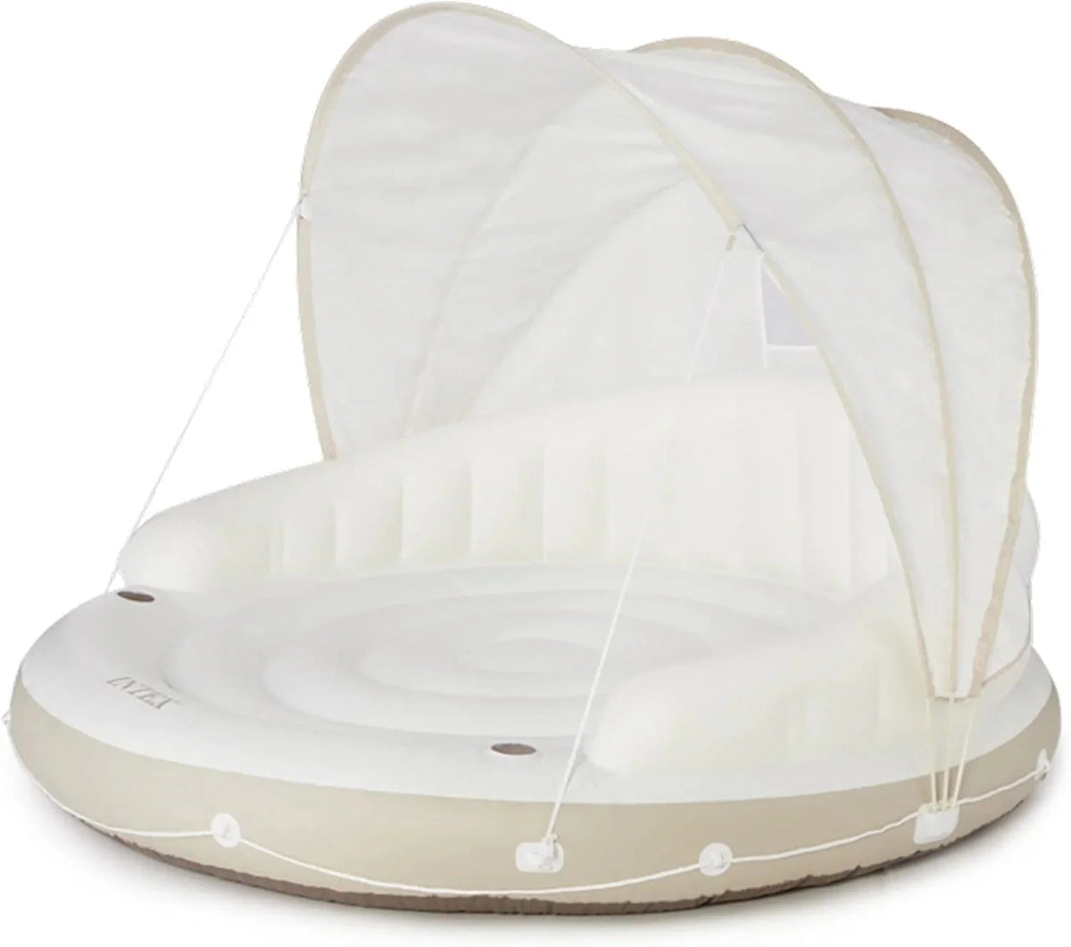 Intex Canopy Island Inflatable Pool Float, 78.5 x 59 inch, 440 lb Capacity - 58292EP