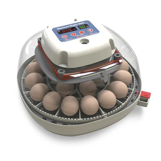 Harris Farms Egg Incubator For Hatching Chicks, Holds 22 Eggs - Nurture Right