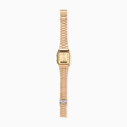 Casio AQ230 Analog Digital Watch - Gold